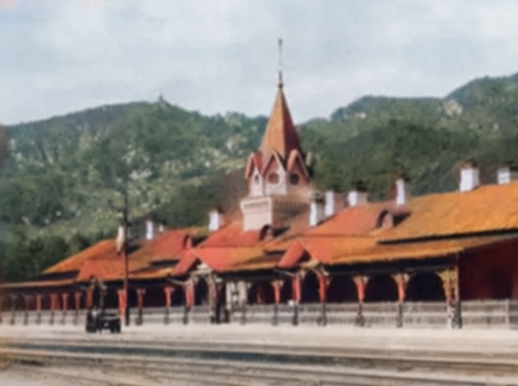 (the station build by Russian in Mudanjiang, 1903)